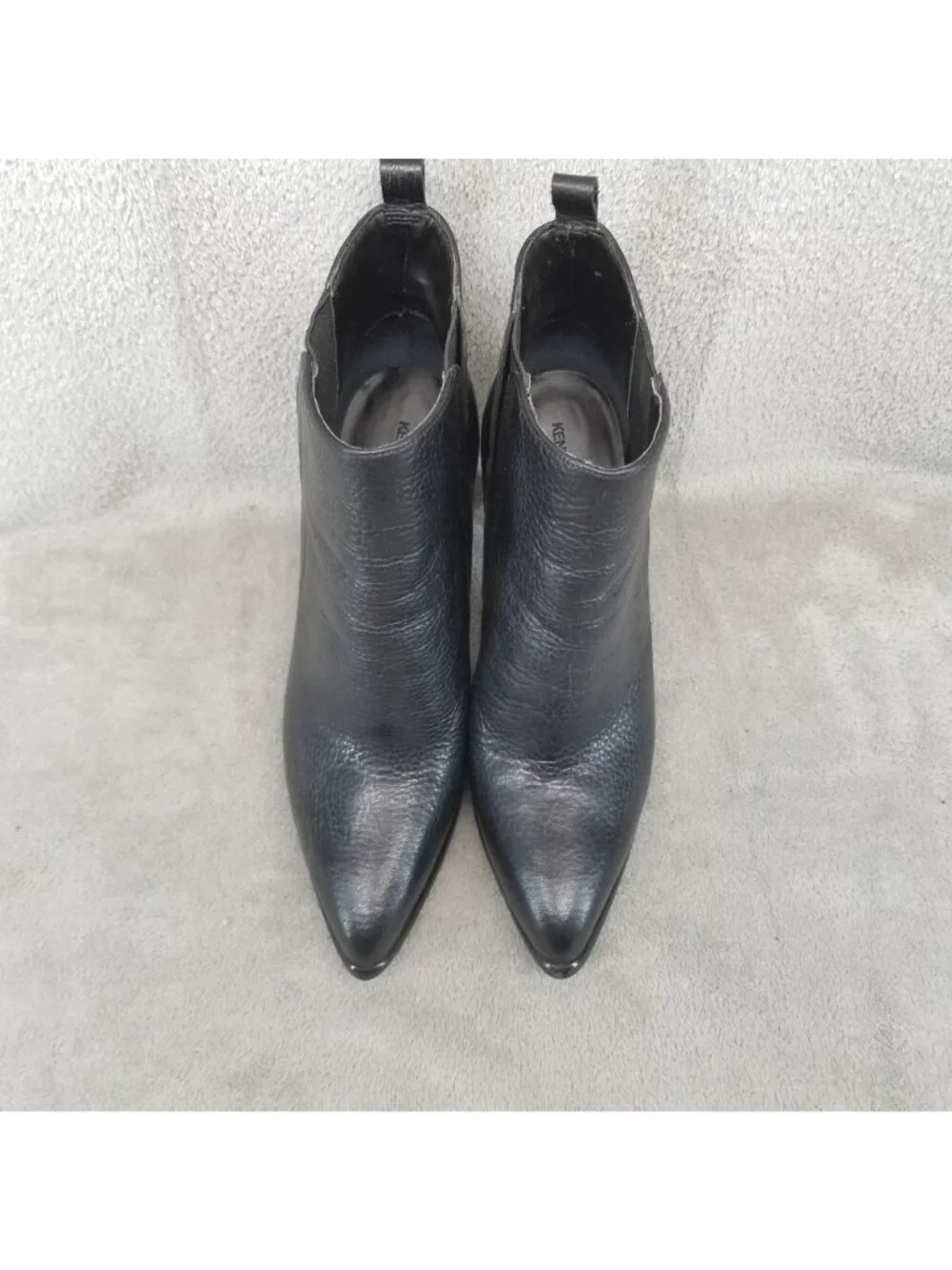 Kendall + Kylie Shoes Womens Size 8 Black Leather Pointed Toe Ankle Boots *Read*